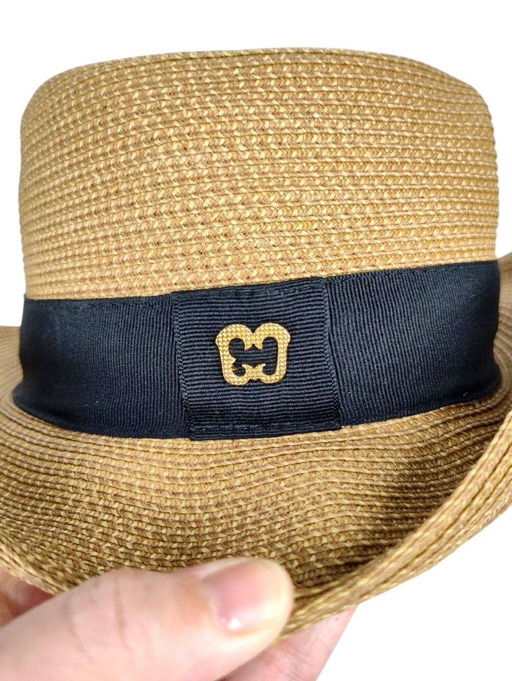 Eric Javits Squishee® Classic Fedora Hat – Natural/Black | UPF 50+ Packable Luxu - Picture 12 of 16